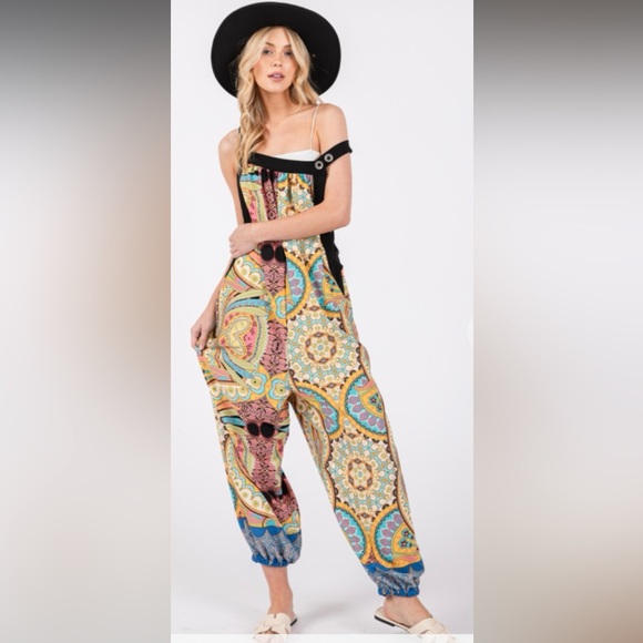 ShopEvelynne Pants - 01 Fabulous Bohemian Relax Fit Jumpsuit